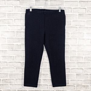 ENGINEERED GARMENTS NY Wool Poly Knit Cropped Pants in Navy Blue size 1